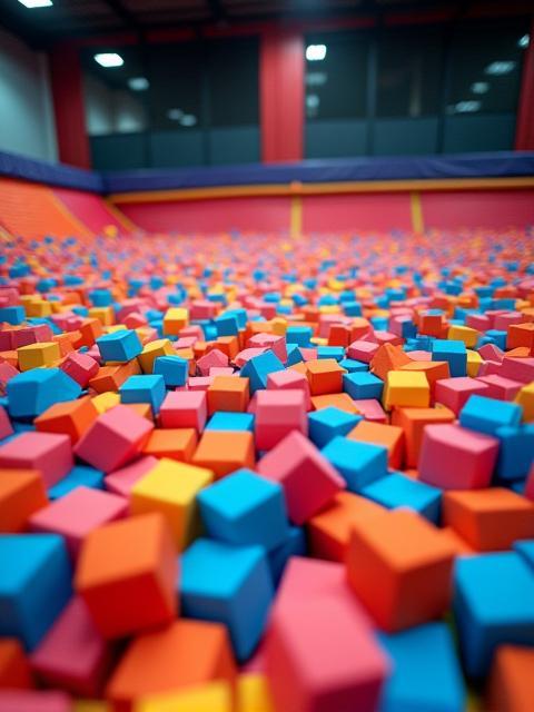 Deep foam pit area
